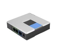 Adaptador de teléfono VoIP para Voz sobre IP, Puerta de Enlace VoIP con Adaptador de teléfono de Internet de 2 Puertos Interfaz de Red RJ-45 Cable SIP RJ45 para PAP2T(UE)