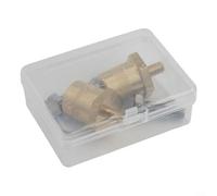 Adaptador de terminal de batería m8 conector de poste de batería de coche de latón para motocicleta, barco, caravana, convertidor de polo M6/M8 con terminales negativos positivos (M6)