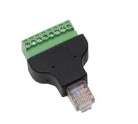 Adaptador de Terminal RJ45 a Tornillo, Conector Macho/Hembra a 8 Pines, Divisor RJ45 for CCTV, DVR, Accesorios CCTV, 1 Uds.(Female)