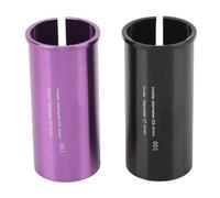 Adaptador de tija de sillín, arandela de aleación de aluminio mecanizada por CNC con acabado texturizado, manguito de conversión para tubo de sillín de bicicleta. (25,4-27,2 mm)