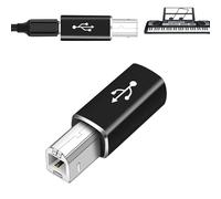 Adaptador de tipo C a B - Conversor interfaz USB para impresora o piano eléctrico | Conectan el módulo Dock recubierta, punta de la punta de la punta del terminal para pin Pe