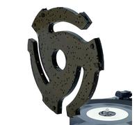 Adaptador de tocadiscos - Accesorios de repuesto para tocadiscos de 45 rpm, diseño compacto y duradero, herramientas musicales fáciles de instalar, construcción de metal premium para un ajuste fiable