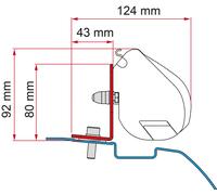 Adaptador de toldo carcasa deep black kit nissan nv200 fiamma