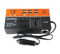 Adaptador de Toma de Corriente para Coche - Inversor para Coche de 200 W, convertidor de 12 V/24 V a CA 220 V | Puertos de Carga USB de 3,2 A, inversor de Corriente para Coche para Cargar teléfono