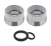 Adaptador De Toque De Metal, M17mm-22mm, 2PCS Adaptador De Grifo Del Conector Del Aireador De Grifo Para Ahorro De Agua De La Cocina, Filtrado Femenino