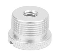 Adaptador de Tornillo de Micrófono, Superficie Anodizada Adaptador de Rosca de Soporte de Micrófono para Micrófono(Plata F18B)