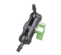 Adaptador de tornillo macho de doble extremo 1/4 20 de 17 mm, abrazadera de cabeza de bola, soporte de fotografía para monitores, tabletas, cámaras de acción, accesorio ligero para cámara