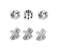 Adaptador de tornillos de acero antioxidante de 1/4 a 3/8 pulgadas para placas de liberación rápida, ideal para fotógrafos, videógrafos, cámara, trípode, tornillo de montaje