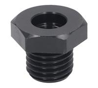 Adaptador de torno de carpintería Herramienta de torneado Cabezal Reductor de husillo Manga 25mm Rosca macho 18mm Rosca hembra Negro