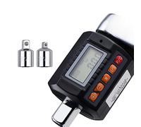 Adaptador de torque digital de 1/2", adaptador de torque digital electrónico de alta precisión, con destornillador, medidor de torsión con pantalla digital portátil, función de alarma de luz y