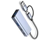 Adaptador de transmisión de datos USB 3.0 y tipo C, divisor USB múltiple de 5 Gbps, para teléfonos y tabletas