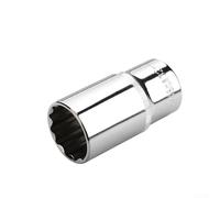 Adaptador de trinquete Torx Bit con cabeza de enchufe de 12 puntos y 1/2 accionamiento diseñado para fijación de alto par sin redondeo (32 mm)