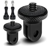 Adaptador de Trípode 1/4 Adaptador De Rosca 2 PCS Gopro Trípode Base con Tornillo moleteado Gopro Trípode Base para GoPro Hero, Sony, Xiaomi Yi y Otras cámaras de acción