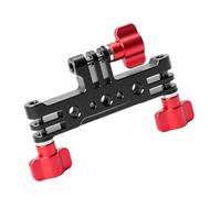 Adaptador de trípode de aluminio multifunción de 90 x 60 mm, adecuado para cámara de acción, soporte de montaje de 3 posiciones con agujero de tornillo de 1/4, adaptador de trípode de aluminio
