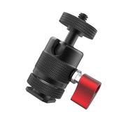 Adaptador de trípode de cámara con rotación completa para diferentes cámaras de acción Soporte de luz de llenado seguro 1/4 pulgadas soporte aluminio negro