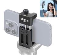 Adaptador de Trípode de Teléfono, ULANZI MA33 Trípode con Zapata Fría, Arca de Metal, Monitor de Cámara, Rosca de 1/4", Rotación de 360º y 180°, Adaptador para iPhone Galaxy Huawei Xiaomi DSRL Gimbals