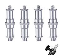 Adaptador de trípode de tornillo roscado macho de 1/4 a 3/8 pulgadas para soporte de flash, soporte de luz de estudio, cabeza de bola, receptor de flash inalámbrico, disparador.