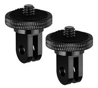 Adaptador de Trípode Soporte de Cámara de Aluminio de 1/4-20 Adaptador Montaje Cámara Compatible con Cámaras Acción GoPro Hero Sony Xiaomi Yi SJcam y Otros Accesorios estándar de 1/4