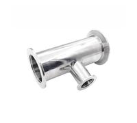 Adaptador de tubería en T con virola de vacío de acero inoxidable 304, KF16, KF25, KF40 y KF50, reductor, compatible con abrazadera triple.(KF50-KF40-KF50)