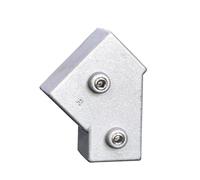 Adaptador de tubo cuadrado multiusos de, 20x20 45 degree | Reemplazo, sujetador de conexión, junta fija, fácil de instalar para marcos de muebles