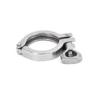 Adaptador de tubo de acero inoxidable SUS 304 de 3,8 cm con triple abrazadera para cerveza casera de 50,5 mm O/D ZCKHNQOP