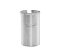Adaptador de tubo de cuña para tija de sillín de bicicleta para precisión de 30,9 mm a 31,6 mm y reversa de 31,6 mm a 30,9 mm de diámetro del tubo del asiento a juego (plata)