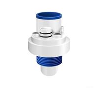 Adaptador de tubo de drenaje a prueba de olores compatible con línea de drenaje de lavavajillas y sistema de purificación de agua, integración de fontanería (azul y blanco)