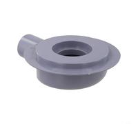 Adaptador de tubo de drenaje de PVC con brida de codo Euro 40, reductor de 50 mm a 100 mm para residuos de suelo, accesorio de drenaje de baño de plástico gris y junta de tubería (40 mm)