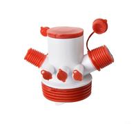 Adaptador de tubo de drenaje para fregadero, 1 paquete de anillo de sellado ABS blanco para lavabo de cocina, rama de alcantarillado, diseño antiolor, drenaje eficiente con cierre automático para