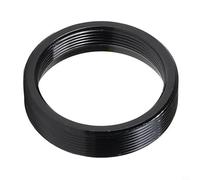 Adaptador de tubo de extensión C a C de 25 mm para lente CCTV - Anillo espaciador de aluminio que extiende la distancia de enfoque, aplicaciones de visión artificial, compacto de 30 mm OD (negro)