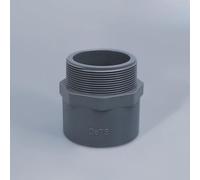 Adaptador de tubo de plástico Conector de manguera de PVC Rosca macho Conector rápido para herramienta de riego de jardín 20 mm-75 mm, 75 mm