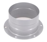 Adaptador de tubo de ventilación de brida de metal montado en la pared, orificio suave, flujo de aire eficiente, resistente a la intemperie, gris, varios tamaños, 75 mm, 100 mm, 120 mm, 150 mm, 200 mm
