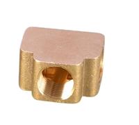 Adaptador de unión a tope de cobre reductor en T/cruz/cuadrado con rosca interna de 1/8, 1/4, 1/2 y 3/4, accesorios de latón(3l8 Square 4 way)