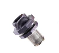 Adaptador de unión for tanque de agua de 1/2", 3/4" y 1" con filtro de acero inoxidable 304 for acuarios y riego de jardines.(E type)