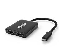 Adaptador de USB C a doble HDMI 4K divisor de monitor - Tipo C a 2 puertos HDMI convertidor para MacBook Pro, Air, iMac, Chromebook Pixel, Lenovo Yoga, Dell XPS, Surface Book 2, Samsung Galaxy Más