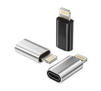 Adaptador de USB C hembra a Lightning macho (3 Pack) para Apple iPhone iPad Cable Type-C Jack Carga Rápida Adapter Cargador Adaptadores Tipo Toma Cable Convertidor TP-to