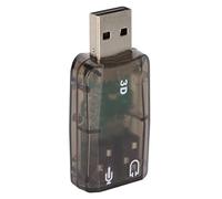 Adaptador de USB Externo, USB 2.0 a Tarjeta de Sonido de 3D Compatible con 5.1 Canales Virtuales, para 98/2000/Me/XP Y Mac 8.6 Superior - Plug and Play