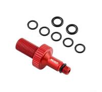 Adaptador de válvula de aire de choque trasero de aleación de aluminio, herramienta de bomba de bicicleta compatible con Rockshox Monarch XMM Marzocchi Amortiguador IFP herramientas de bombeo negro