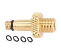 Adaptador de válvula de aire de choque trasero para bicicleta compatible con Rockshox para amortiguador de presión Monarch y XMM, incluye juntas tóricas de repuesto para mayor fiabilidad