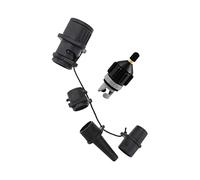 Adaptador de válvula de aire inflable para barco, conector de bomba duradero para kayaks, tablas de surf, adaptador de aire ligero con junta integrada para inflables