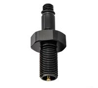 Adaptador de válvula de aire para amortiguador trasero de bicicleta, ligero, 4, 3 g, 34 mm de largo, compatible con amortiguadores de pistón IFP (negro)