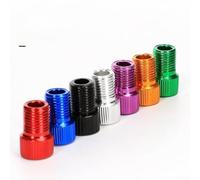 Adaptador de válvula de bicicleta de aleación de aluminio, a cabezal convertidor con sello de goma para inflar neumáticos de bicicleta MTB de carretera, accesorios de ciclismo ligeros (dorado)