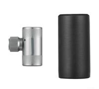 Adaptador de válvula de bicicleta MV Easy para Presta para Dunlop, cabezal de bomba de repuesto de aluminio con tecnología basculante para bomba de aire SKS 35 mm