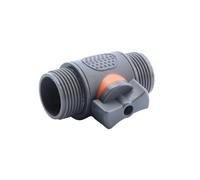 Adaptador de válvula de bola de 16mm y 3/4 ", tubo de irrigación de jardín, conexión de reparación, extensor de juntas de acoplamiento, rosca macho hembra, parada de agua(D-1PCS)