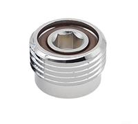 Adaptador de válvula de buceo para DIN a yugo hecho de latón con chapado en cromo y sellos de caucho fluorado para resistencia (1 unidad)