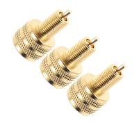 Adaptador de Válvula de Coche 3 Piezas Cobre para Neumáticos de Camión | Conector 12v1 a 8v1, Diámetro 8mm Exterior y 12mm Interior, Uso Profesional y Viajes Largos