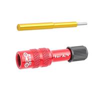 Adaptador de válvula de horquilla para bicicleta, adaptador de válvula de bomba de choque, adaptador de válvula de aire de horquilla, extensor de válvula antideslizante, boquilla convertidora de