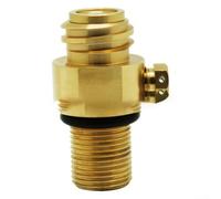 Adaptador de válvula de latón con interfaz M18x1 de 5 roscas TR21x4 para tanque de flujo de carbonato de sodio Repuesto de válvula de pin de repuesto