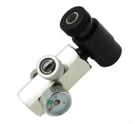 Adaptador de válvula de llenado de rosca G5/8 para transferencia de aire de buceo con manguera reforzada con resorte de 24 pulgadas y liberación de aire ajustable (G1/2 a G1/2)