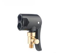 Adaptador de válvula de neumático de bicicleta de doble cabeza para Presta y conector de bomba de aire de rosca de 5/16-32 para inflador de bicicleta, herramienta de instalación rápida de nailon de